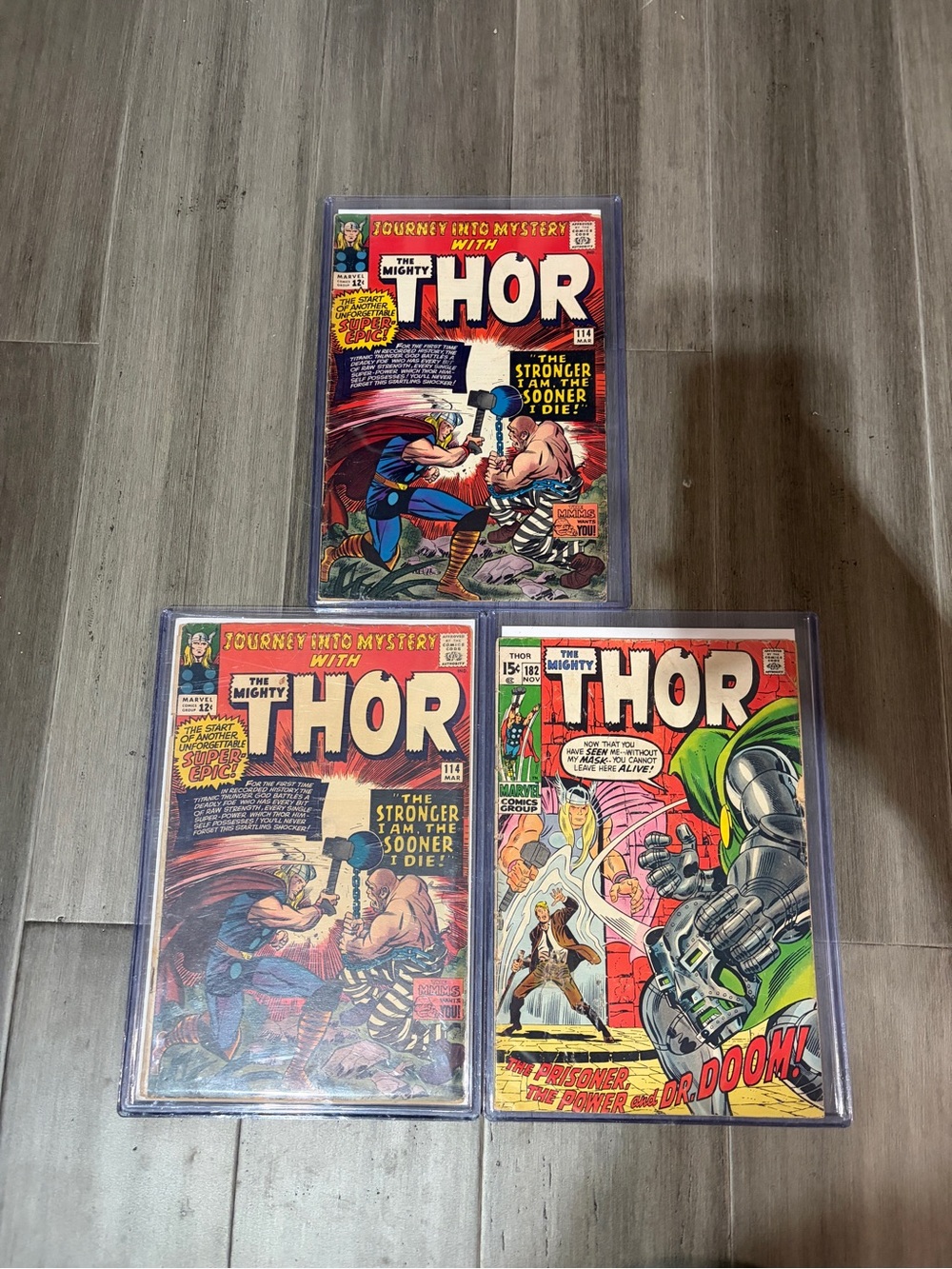 Marvel Thor Comic Set - Red, Yellow, Blue Covers